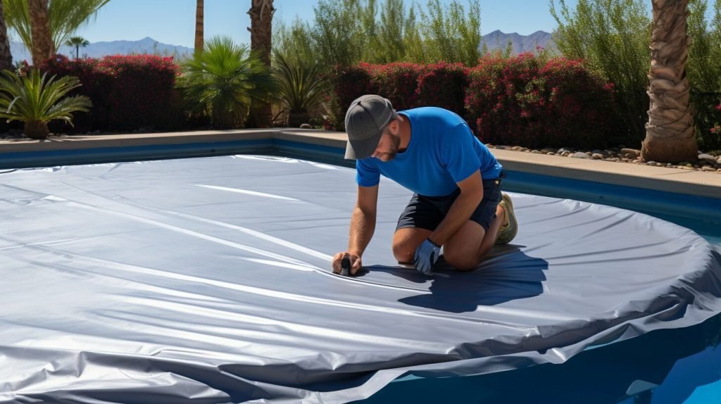how to use grommets for pool covers